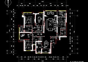 210平米住宅室内设计施工图
