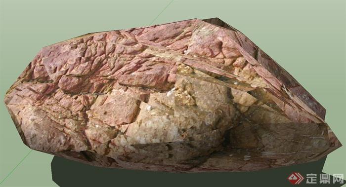 十四种不同景石石头su模型(4)