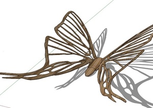 园林景观蝴蝶雕塑小品SU(草图大师)模型