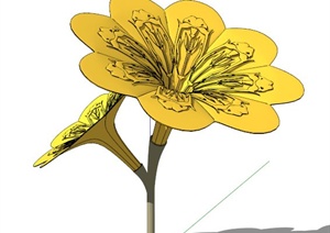 园林景观花朵小品SU(草图大师)模型