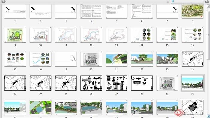 某中式风格乡村景观设计方案及施工图文本(6)