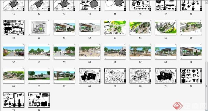 某中式风格乡村景观设计方案及施工图文本(7)