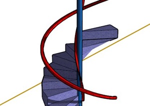 楼梯、踏步、自动扶梯SU(草图大师)模型