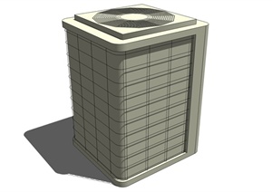 多个建筑构件暖通SU(草图大师)模型