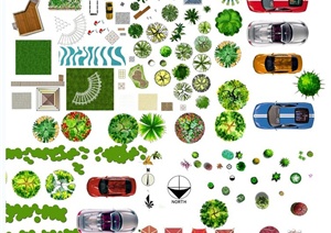 汽车、植物等常用平面素材格式