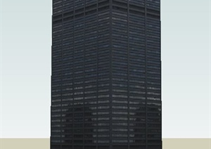 某高层办公大楼建SU(草图大师)模型