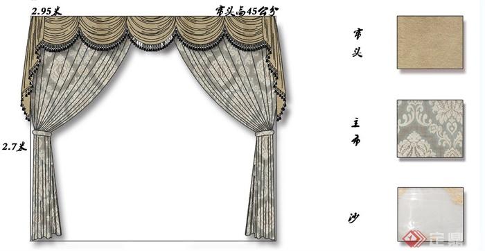 室内窗帘设计JPG图(2)