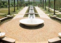 喷泉水池,矮墙,坐墙,马赛克铺装,景观水池