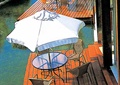 水景,水池,观景桥,桌椅伞