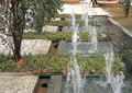 喷泉水池景观,种植池,地面铺装