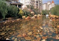 卵石水池,自然石,水池驳岸