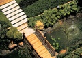 木园桥,地面铺装,河流景观,喷泉水池,灌木植物,住宅景观