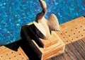 动物雕塑,鸭子雕塑,喷泉水景,地面铺装