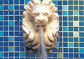 狮子头雕塑,动物雕塑,雕塑喷泉