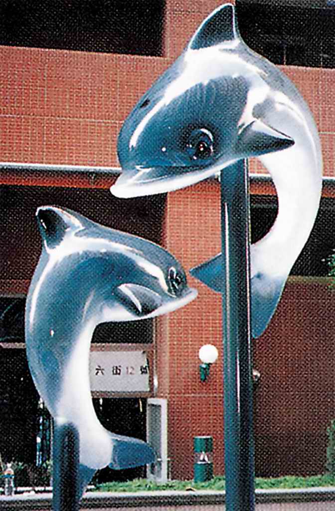 雕塑,动物雕塑,海豚