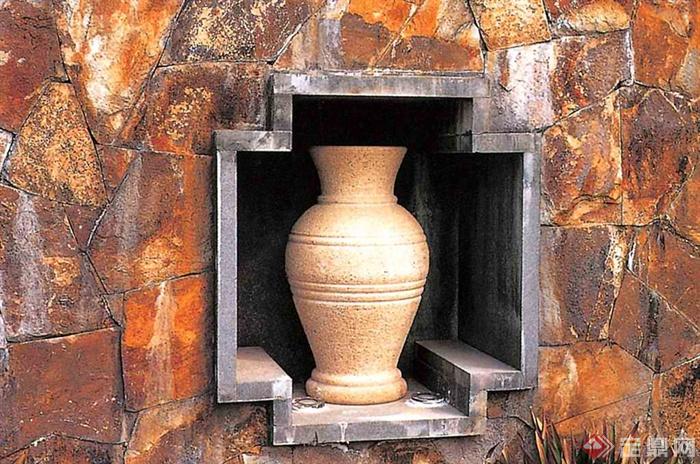 陶罐,景墙