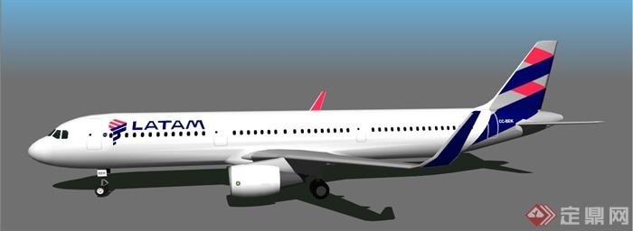 机场客机飞机su模型(2)