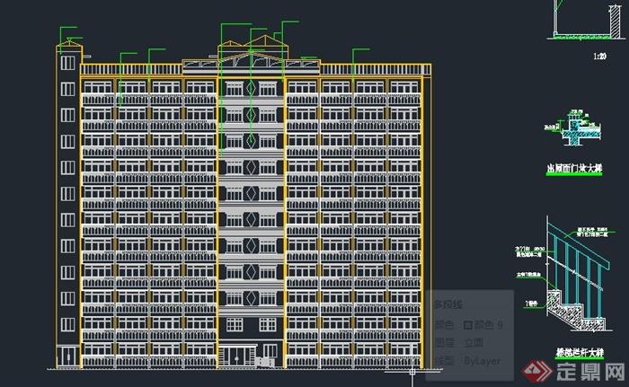 11层剪力墙单身公寓建筑毕业设计CAD图(1)
