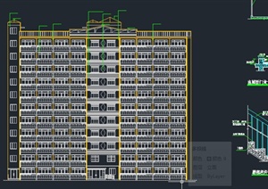 11层剪力墙单身公寓建筑毕业设计CAD图