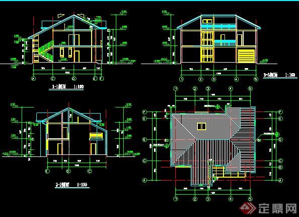 某二层框架别墅建筑设计施工图(3)
