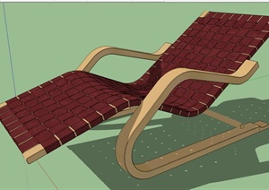 现代编织躺椅设计SU(草图大师)模型