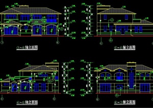 现代二层小别墅建筑设计施工图