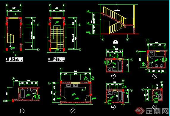 现代二层小别墅建筑设计施工图(3)