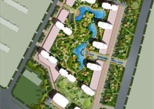 某住宅区景观规划设计PSD图