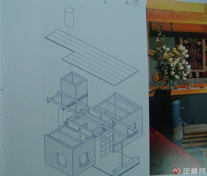 某山地单层住宅建筑室内布置JPG图(5)