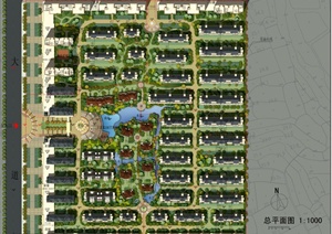 某大型住宅小区规划平面图