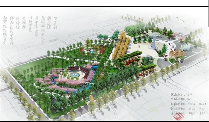 某校园广场景观规划设计SU模型+CAD图+JPG方案文本(1)