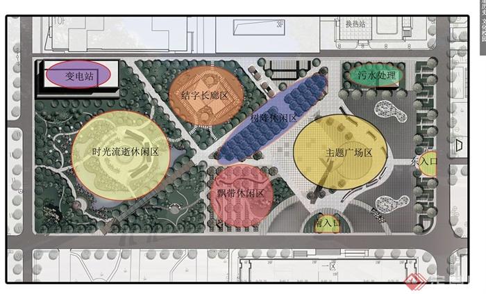 某校园广场景观规划设计SU模型+CAD图+JPG方案文本(5)