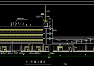 某汽车站建筑设计CAD图