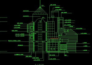某欧式多层会所建筑设计CAD施工图