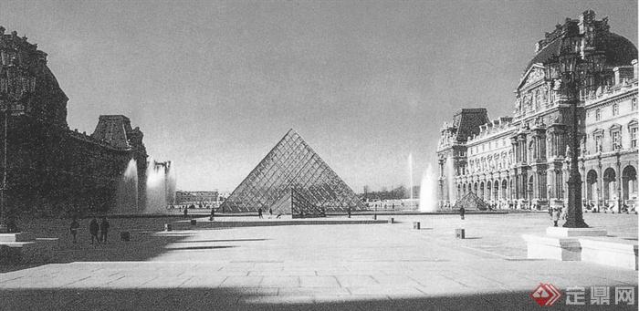 贝聿铭作品—— 卢浮宫扩建实景图(2)