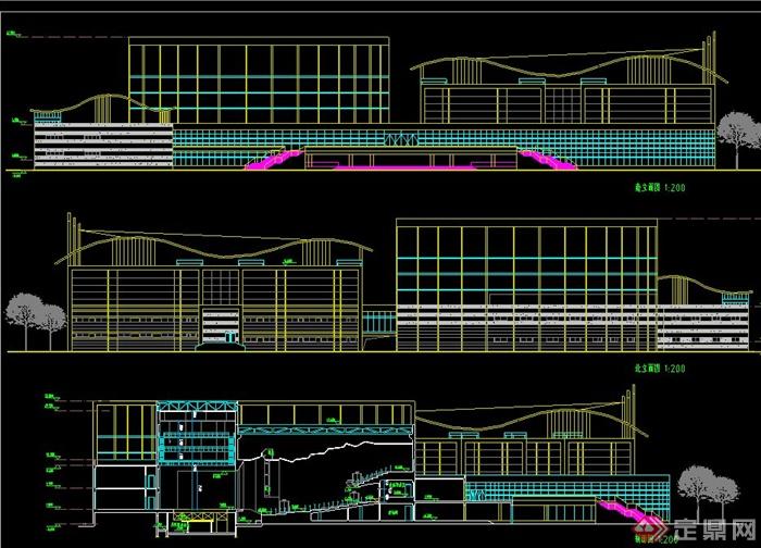 某 南方剧院建筑设计CAD方案图(1)