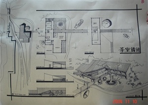 9款茶室建筑设计JPG方案图