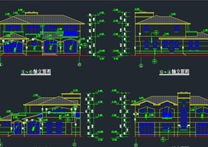 某欧式风格两层别墅建筑设计CAD施工图