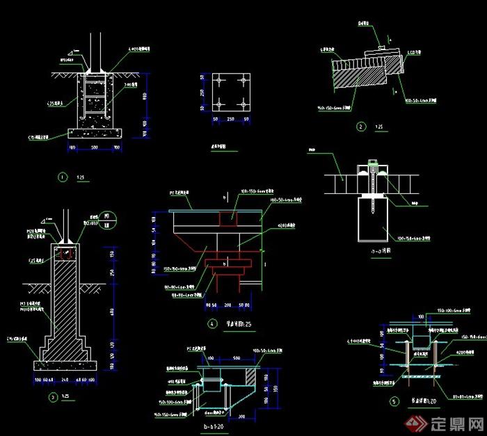 建筑节点钢结构设计CAD大洋图(1)
