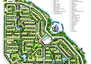 武汉某小区规划平面及局部手绘图