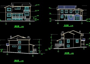某三层单体别墅建筑设计施工图