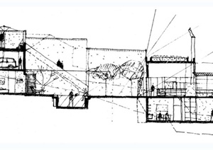 某两层梯形住宅建筑设计JPG方案图