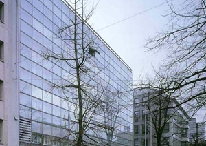 某现代玻璃办公大楼建筑设计jpg格式文本