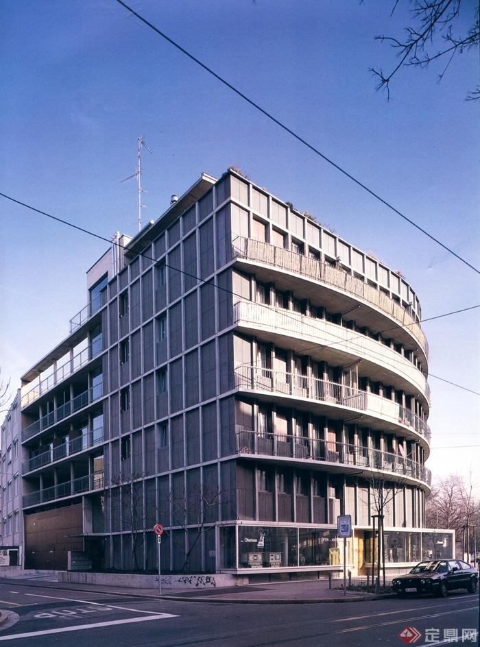 某现代公寓大楼建筑设计jpg格式文本(1)