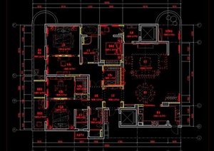 三居室大户型室内设计方案图