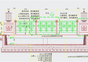 园林景观节点石坪桥设计CAD施工图