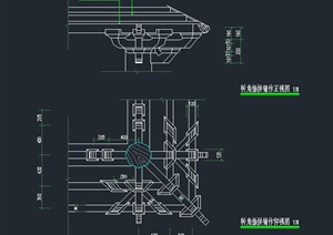 建筑节点斗拱设计CAD施工图