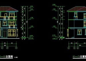 某三层别墅建筑及结构施工图