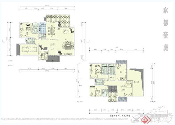 现代中式风格别墅小区建筑规划方案(5)