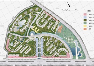 某滨水住宅景观绿化规划设计JPG方案图